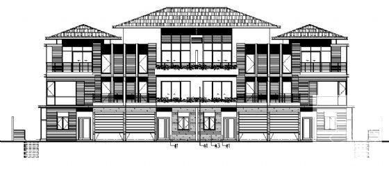 万科丹堤11号楼建筑CAD图纸 - 4