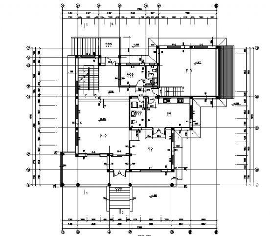 2层小别墅建筑CAD图纸 - 3