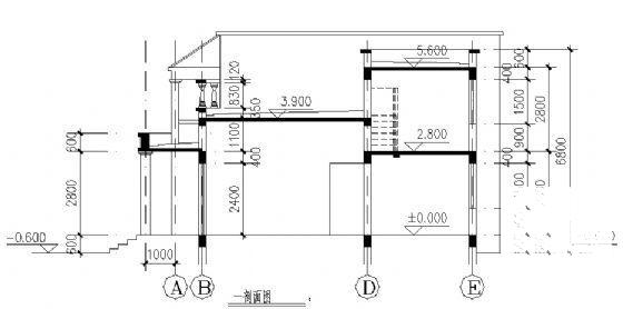 现代风格的2层小别墅建筑CAD图纸 - 2