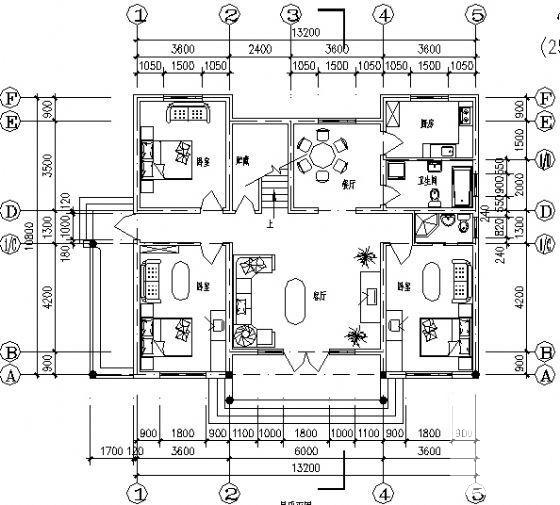 现代风格的2层小别墅建筑CAD图纸 - 4