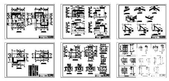3层别墅建筑CAD施工图纸（总） - 4