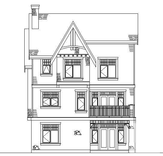 轻钢结构3层别墅建筑CAD图纸（英文版） - 2