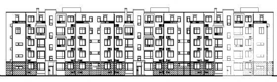 西青区5层住宅楼建筑方案设计CAD图纸 - 1