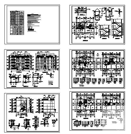 4层别墅建筑CAD图纸 - 2