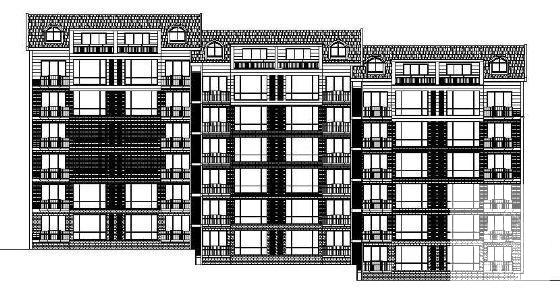 6层住宅楼建筑施工CAD图纸 - 2