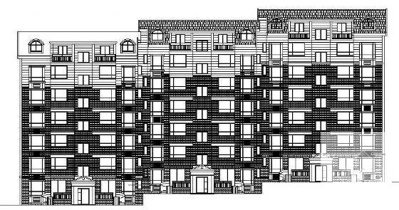 6层住宅楼建筑施工CAD图纸 - 3