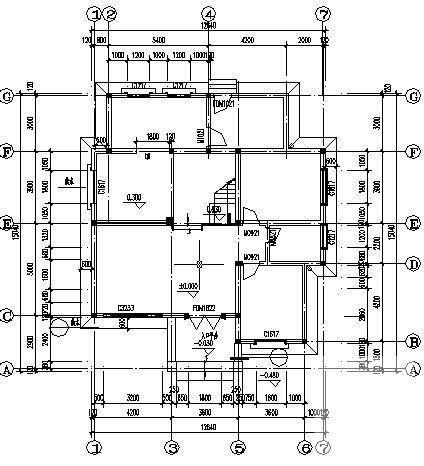 精美的2层私人别墅建筑CAD图纸 - 1