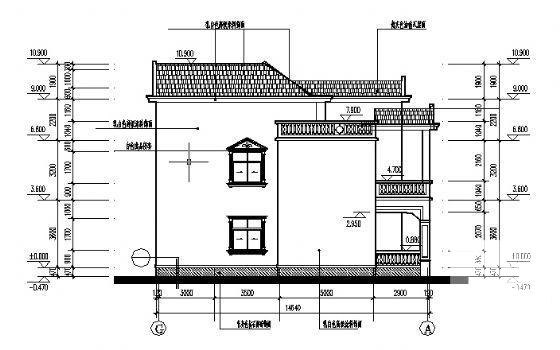 精美的2层私人别墅建筑CAD图纸 - 2