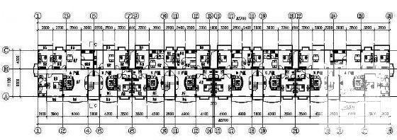 精美7层住宅楼建筑CAD图纸 - 1