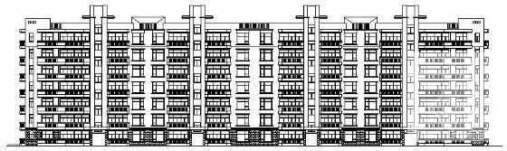 精美7层住宅楼建筑CAD图纸 - 4