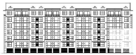 市7层住宅楼建筑CAD图纸（精美时尚） - 4