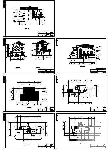 精美A-21型别墅建筑CAD图纸 - 3