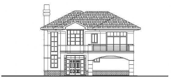 建的的A-19型别墅建筑CAD图纸 - 1
