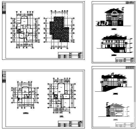 建的的A-19型别墅建筑CAD图纸 - 4