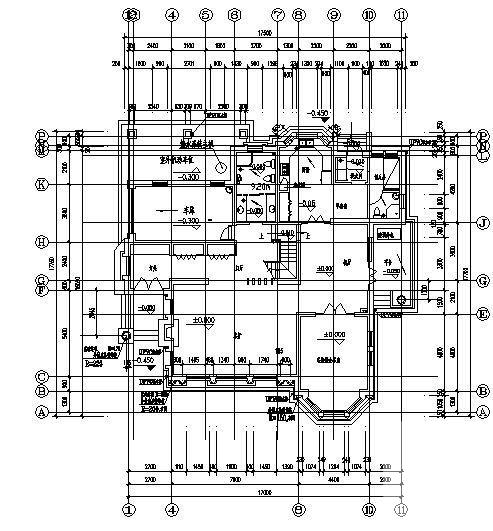 小型3层别墅建筑CAD图纸 - 2