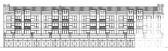 小型4层商住楼CAD施工图纸 - 1