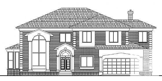 小型精美2层别墅建筑CAD图纸 - 3