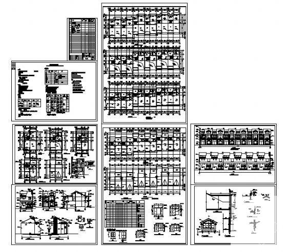 薛家岛大2层联排别墅建筑CAD图纸 - 3