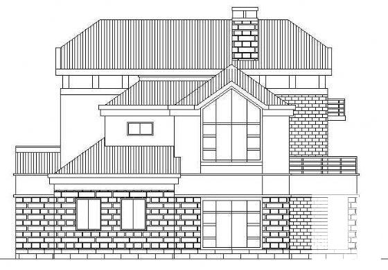 别墅设计方案集A-09型建筑CAD图纸 - 2