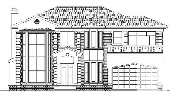 小型2层别墅建筑CAD图纸 - 4