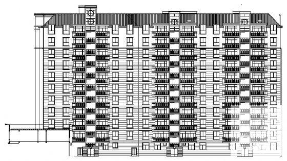 11层住宅楼建筑方案设计CAD图纸（框架结构） - 1