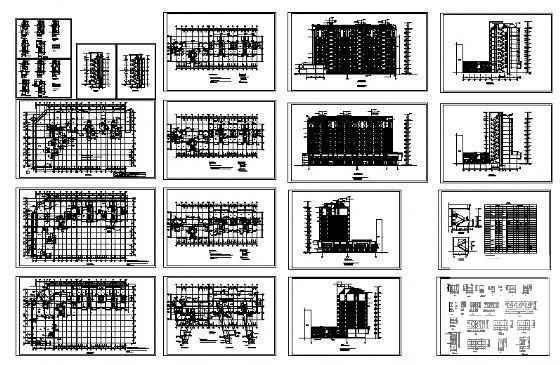 11层住宅楼建筑方案设计CAD图纸（框架结构） - 3