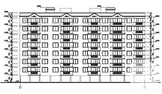 杨桥路7层住宅楼建筑施工CAD图纸 - 4