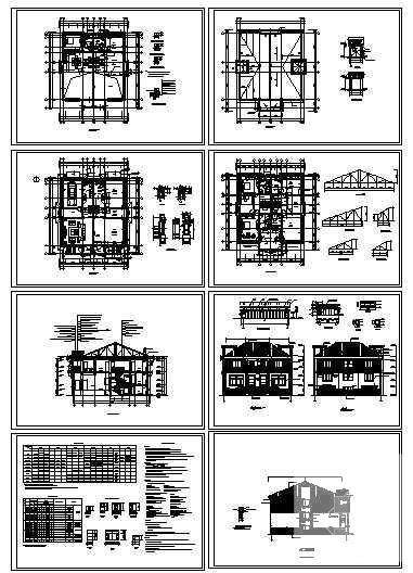精美A-05型别墅建筑CAD施工图纸 - 2