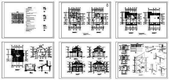 小型A-10型别墅建筑CAD图纸 - 1