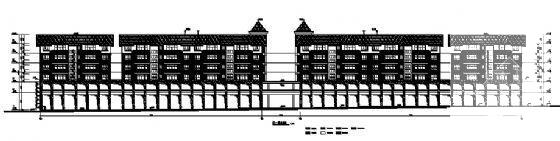 6层底商住宅楼建筑施工CAD图纸 - 2