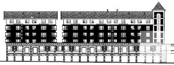6层底商住宅楼建筑施工CAD图纸 - 3