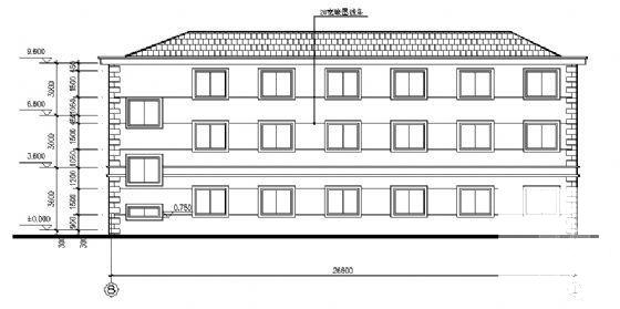 3层宿舍建筑CAD施工图纸 - 1