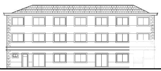3层宿舍建筑CAD施工图纸 - 2