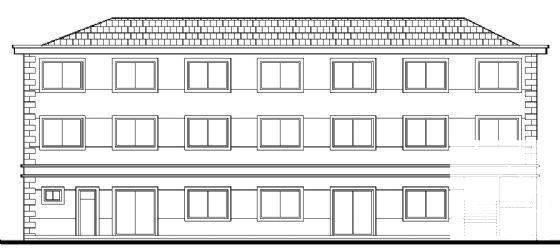 3层宿舍建筑CAD施工图纸 - 2