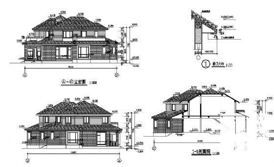 2层别墅建筑、给排水方案设计图纸（砖混结构） - 2