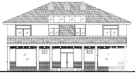 3层私人住宅楼建筑施工CAD图纸（框架结构） - 2