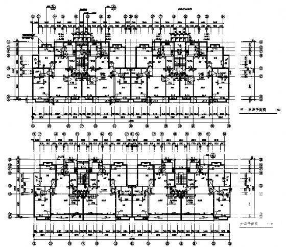 小型精美7层住宅楼建筑CAD图纸 - 1
