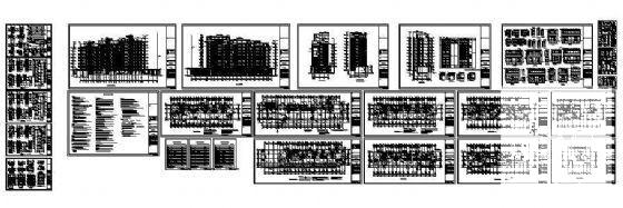 城市12层住宅楼建筑施工CAD图纸（框架结构） - 1