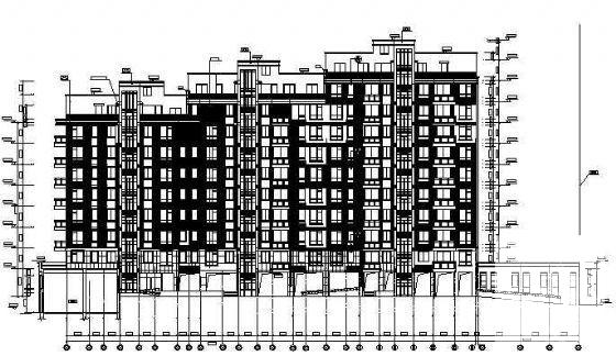 城市12层住宅楼建筑施工CAD图纸（框架结构） - 2