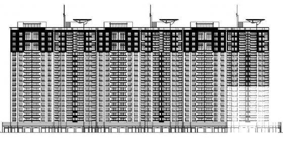 豪华13层住宅楼建筑CAD图纸 - 2