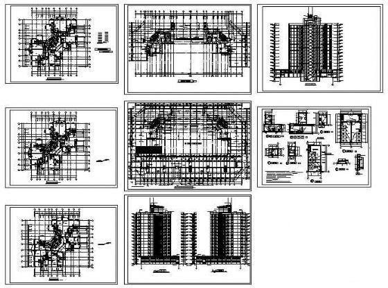 高档24层住宅楼建筑CAD图纸 - 3