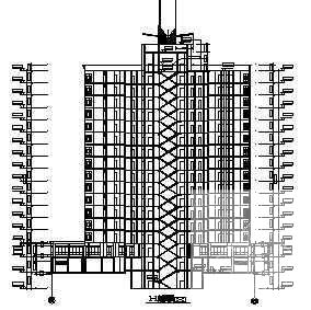 高档24层住宅楼建筑CAD图纸 - 4