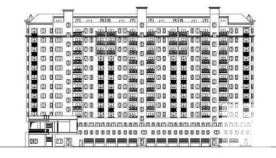 精美11层住宅楼建筑CAD图纸 - 2