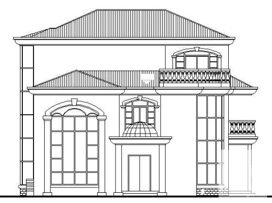 3层小型别墅建筑施工CAD图纸（总） - 3