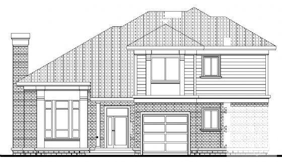 详细的2层小别墅建筑CAD图纸 - 1