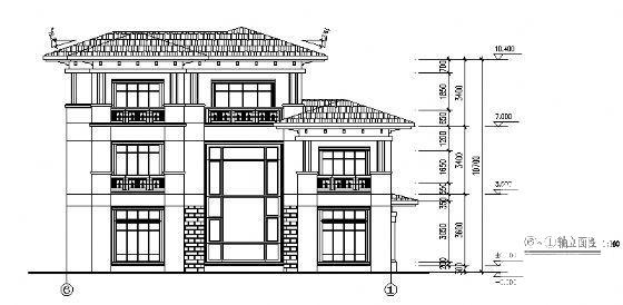 精美的3层别墅建筑CAD图纸 - 3