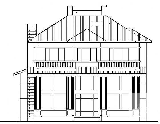 2层小别墅建筑CAD施工图纸 - 1