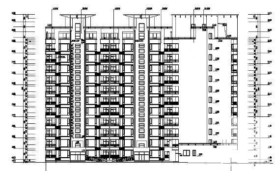 11层锦泰花园住宅楼建筑施工CAD图纸（剪力墙） - 3