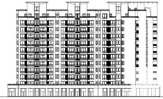 11层锦泰花园住宅楼建筑施工CAD图纸（剪力墙） - 4