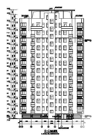 剪力墙结构11层住宅楼建筑施工CAD图纸 - 1